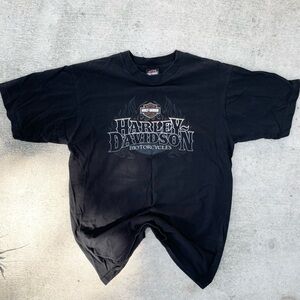 Orlando Harley-Davidson Florida USA Graphic T-Shirt Mens Large Black